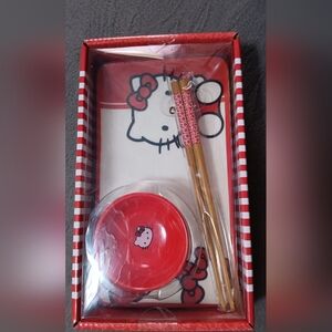 Hello Kitty Red and White Ceramic Sushi Set